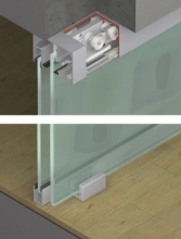 Hafele<br />941.00.005 - Sliding door fitting, Hawa Porta 100 GW/GWF, set (clear anodized)