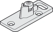 Hafele<br />941.00.037 - Bottom guide, adjustable