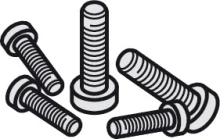 Hafele<br />941.00.078 - Screw Set, to Mount Upper Track onto Angle Profile, up to 2.5m