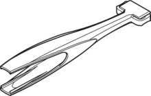 Hafele<br />941.00.099 - Upper Track Cleaning Tool, For Hawa Porta, Divido