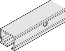 Hafele<br />941.04.600 - Running track, for wall mounting, pre-drilled, for aluminium or wooden panel