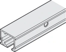 Hafele<br />941.04.600 - Running track, for wall mounting, pre-drilled, for aluminium or wooden panel