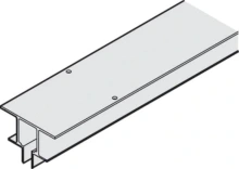 Hafele<br />941.04.610 - Running track, for ceiling installation with suspended ceiling, pre-drilled