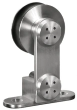 Hafele<br />941.07.080 - Solid Stainless Steel Track Set, Flatec II For 1 Sliding Wood Door, Length: 1.8 m