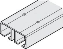 Hafele<br />941.12.925 - Dual Running Track, Aluminum, Anodized