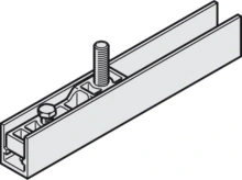 Hafele<br />941.20.024 - Carrier Profile, with Suspension Plates, M12 Bolt