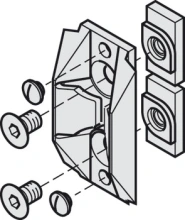 Hafele<br />941.24.043 - Centering Unit, for Wall Profile
