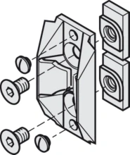 Hafele<br />941.24.043 - Centering Unit, for Wall Profile