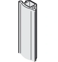 Hafele<br />941.24.081 - Seal for Wall Profile, Black Rubber