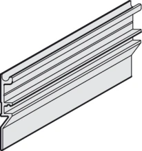 Hafele<br />941.25.822 - Mounting Rail, High, Pre-Drilled, 8mm Width