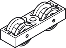 Hafele<br />941.60.012 - Running Gear, Double Roller