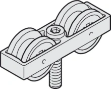 Hafele<br />941.60.014 - Running Gear, Double Roller, with M14 Bolt
