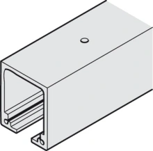 Hafele<br />941.60.401 - Upper Track, Pre-drilled, Aluminum, 4m Length