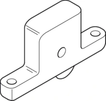 Hafele<br />941.80.010 - Lower Running Gear, Wheel With Ball Bearing