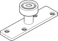 Hafele<br />941.80.030 - Upper Guide, With Horizontal Wheel