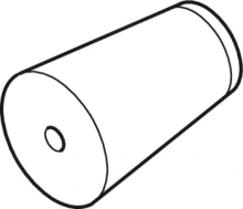 Hafele<br />941.80.050 - Buffer, Rubber