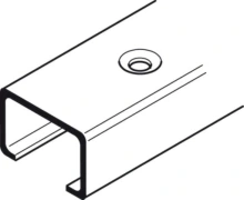 Hafele<br />941.80.830 - Upper Guide Channel, Pre-Drilled, 3m Length