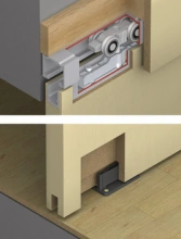 Hafele<br />942.30.001 - Sliding Door Hardware, HAWA Silenta 150/B, set