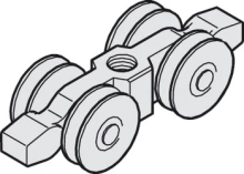 Hafele<br />942.30.015 - Running Gear, Double Roller