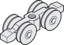 Hafele<br />942.30.015 - Running Gear, Double Roller