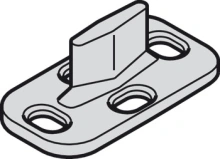 Hafele<br />942.35.400 - Bottom guide, Plastic