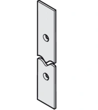 Hafele<br />942.41.072 - Cover Plate, for Suspension Brackets for Hawa Super, Steel, Dull Nickel-plated