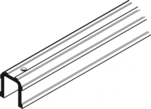 Hafele<br />942.51.721 - Upper Guide Channel, 25 x 25 mm (1" x 1")