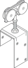 Hafele<br />942.52.010 - Wood Door Trolley Hanger, Vertical and Lateral Adjustment