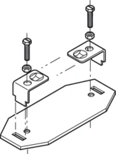 Hafele<br />942.52.082 - Lock Joint Plate, Pre-Drilled