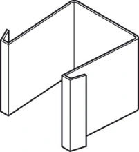 Hafele<br />942.52.084 - Closed End Piece, Unhanded