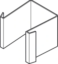 Hafele<br />942.52.084 - Closed End Piece, Unhanded