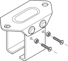 Hafele<br />942.52.085 - Soffit Bracket, Lock-Joint Type