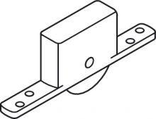 Hafele<br />942.53.010 - Sliding Door Hardware, For Heavy Doors (880 lbs) With Ball Bearing