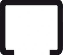 Hafele<br />942.53.830 - 942.53.830 Sliding Door Hardware, Dun-Drilled, 3 m, 48x43 (1-7/8" x1-11/16")