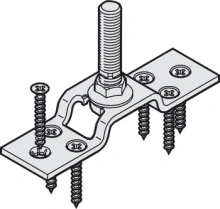 Hafele<br />942.56.022 - Suspension Plate, One-way, M12 Bolt, with Mounting Screws