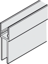 Hafele<br />942.56.765 - Support and Glass Suspension Profile, For glass thickness: 8-10 mm (3/16-3/8")