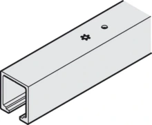 Hafele<br />942.56.940 - Upper Track, Pre-drilled, Aluminum