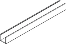 Hafele<br />943.33.160 - Lower Guide Channel, Aluminum, Anodized