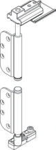 Hafele<br />943.34.012 - Mortise Pivot Set