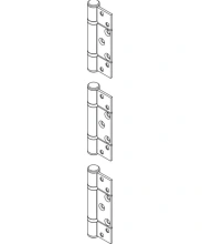 Hafele<br />943.34.109 - Non-Mortise Straight Hinge Set for Inward Opening  Al Fresco Summit, Stainless Steel, Satin