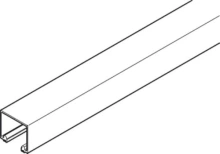 Hafele<br />943.34.831 - Upper Track, Aluminum, Dark Bronze Anodized