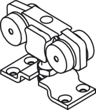 Hafele<br />943.51.012 - Upper Running Gear with Suspension Plate, Slido Classic Bifold 30