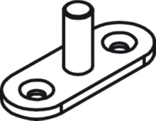 Hafele<br />943.51.402 - Lower Pivot for Floor Mounting, Slido Classic Bifold 30