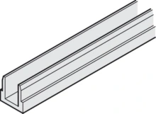 Hafele<br />946.36.960 - Support profile, For fixed glass panels