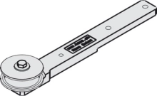 Hafele<br />947.00.048 - Guide Pulley Wheel, with Mounting Screws for Hawa Telescopic, Long