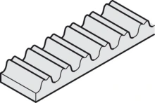 Hafele<br />947.00.054 - Toothed Belt, Glass-fiber Reinforced, Black