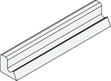Hafele<br />950.06.457 - Door Seal, Plastic