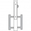Accurate<br />ADA.9500VRB-4 - Vertical Rod Lockset ADA Trim Privacy Set
