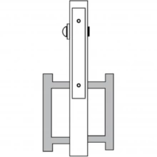Accurate - ADA.9500VRB-5 - Vertical Rod Lockset ADA Trim Privacy Set with Emergency Release