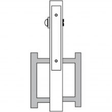 Accurate - ADA.9500VRB-5i - Vertical Rod Lockset ADA Trim Privacy Set with Indicator